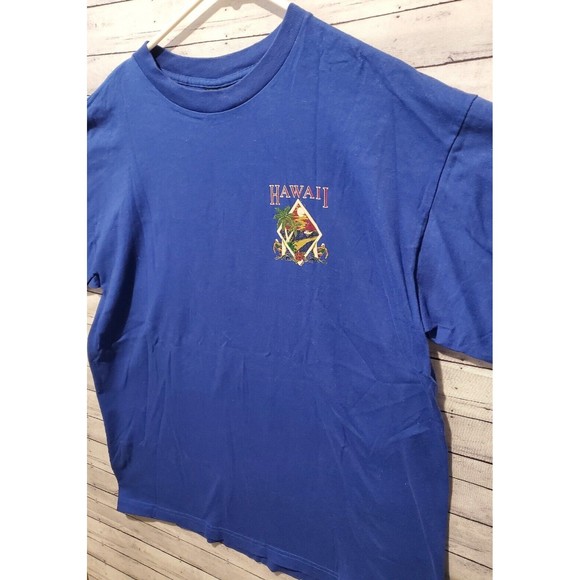 Vintage Hawaii Destination Single Stitch T-Shirt Men Sz XL Front Back Graphic US - Picture 2 of 9